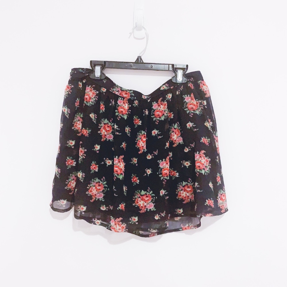 Abercrombie & Fitch Blue Floral Skirt